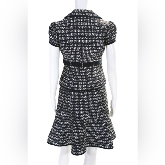 🆕 Deep Navy & White Tweed Skirt Suit - Nanette Lepore - Picture 3 of 16